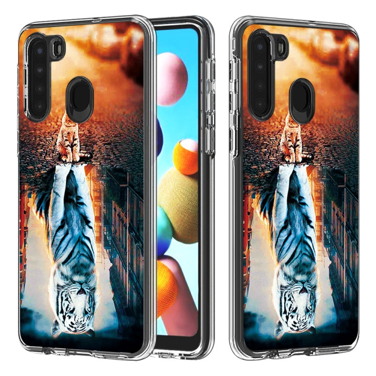 2 In 1 PC + TPU Card Pattern Transparent Protective Case, For Galaxy A01, For Galaxy A21, For Galaxy S20, For Galaxy S20+, For Galaxy S20 Ultra