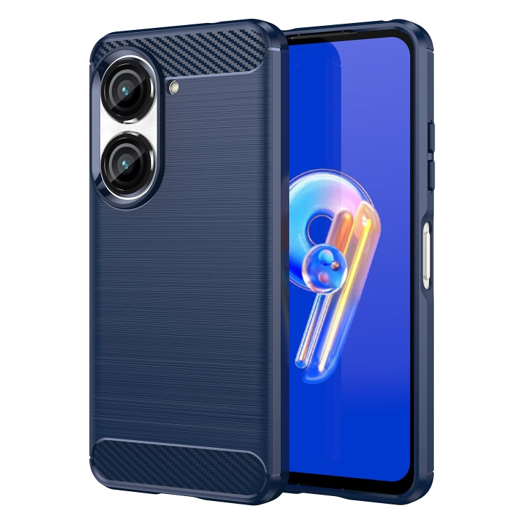 Brushed Texture Carbon Fiber TPU Case, For Asus Zenfone 9