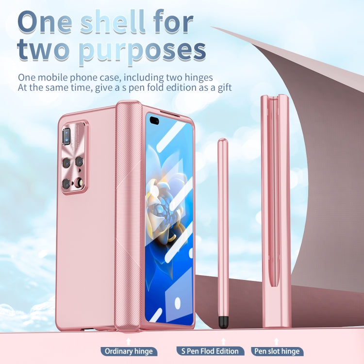 Electroplating Hinged Folding Phone Case with S Pen Fold Edtion, For Huawei Mate X2