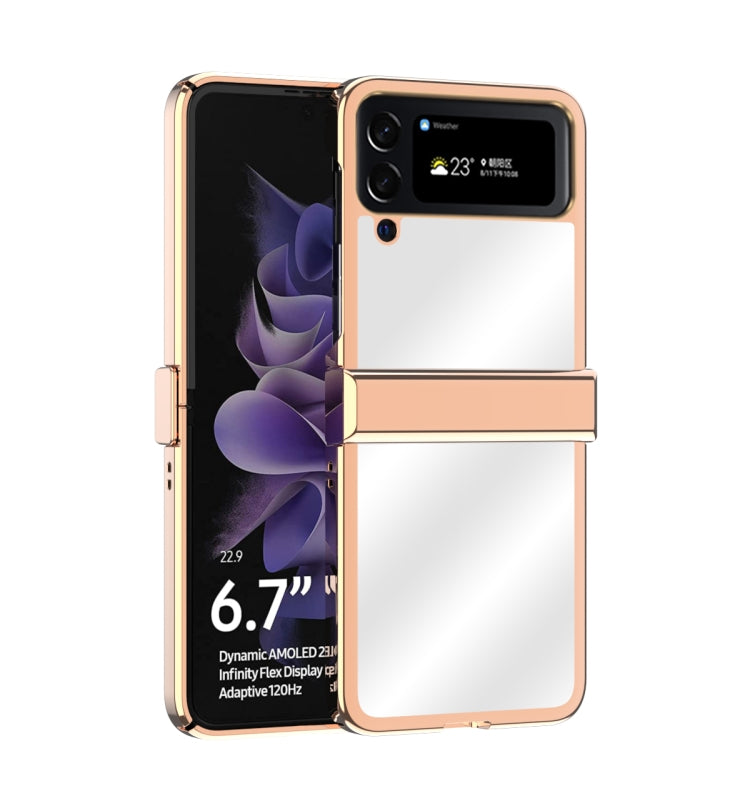 Electroplating Mirror Hinge Phone Case, For Samsung Galaxy Z Flip4