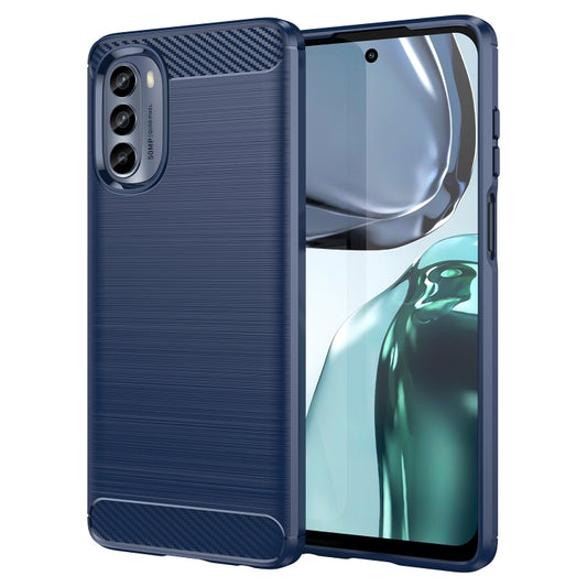 Brushed Texture Carbon Fiber TPU Phone Case, For Motorola Moto G62 5G India