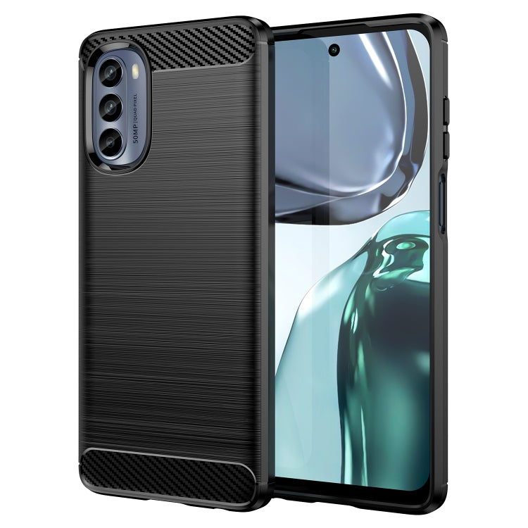 Brushed Texture Carbon Fiber TPU Phone Case, For Motorola Moto G62 5G India