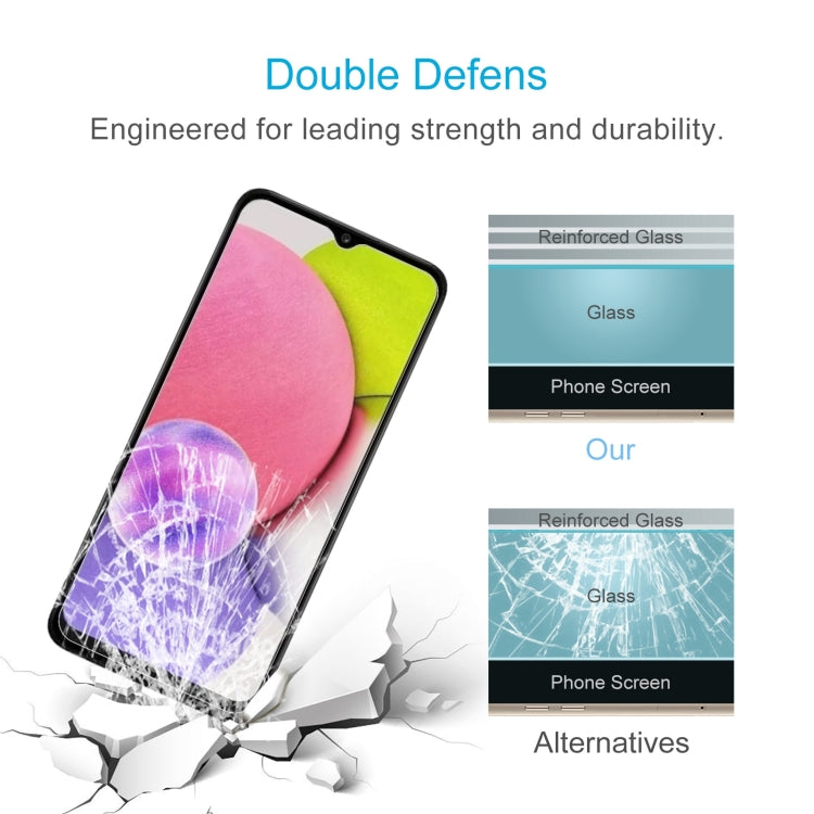 50 PCS 0.26mm 9H 2.5D Tempered Glass Film, For Samsung Galaxy A04s / A04 / A04e / M04 / F04 (50 PCS)