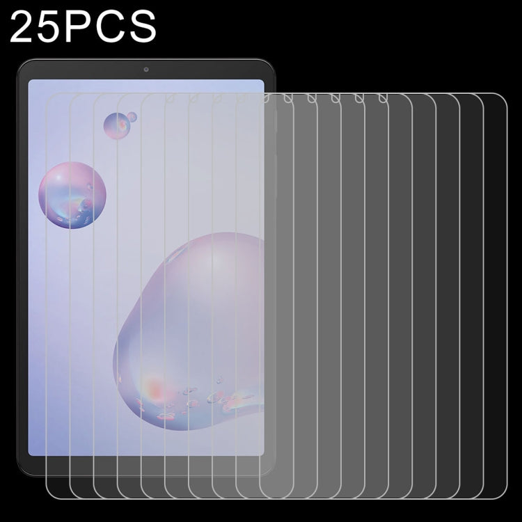 25 PCS 9H 0.3mm Explosion-proof Tempered Glass Film, For Lenovo M10 Plus X606, For Galaxy Tab A 8.4 (2020) T307 / Headwolf Fpad5 Pro