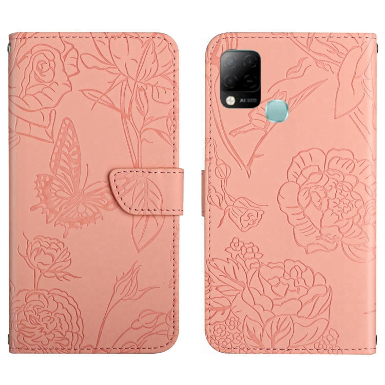 HT03 Skin Feel Butterfly Embossed Flip Leather Phone Case, For Infinix Hot 10, For Infinix Hot 10i/Smart 5 Pro, For Infinix Hot 10s/10T, For Infinix Hot 11, For Infinix Hot 11s, For Infinix Hot 12, For Infinix Hot 12 Play, For Infinix Hot 12i          ...