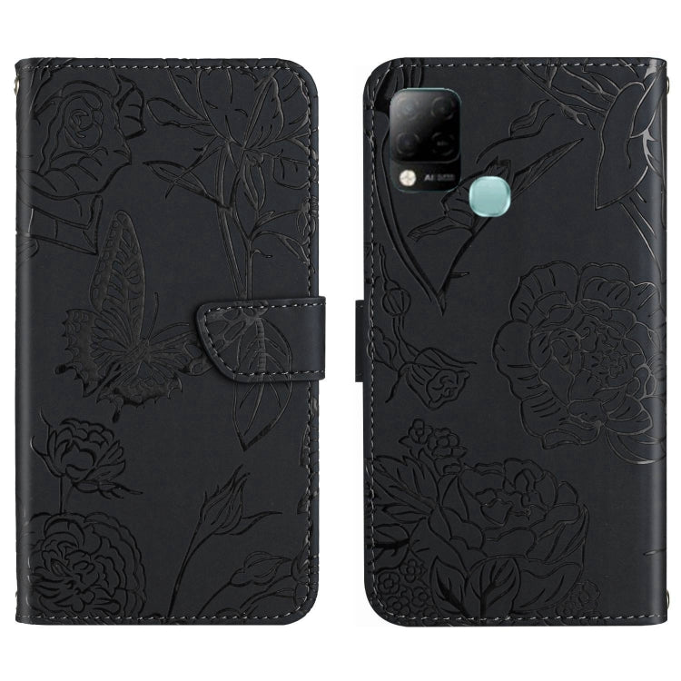 HT03 Skin Feel Butterfly Embossed Flip Leather Phone Case, For Infinix Hot 10, For Infinix Hot 10i/Smart 5 Pro, For Infinix Hot 10s/10T, For Infinix Hot 11, For Infinix Hot 11s, For Infinix Hot 12, For Infinix Hot 12 Play, For Infinix Hot 12i          ...