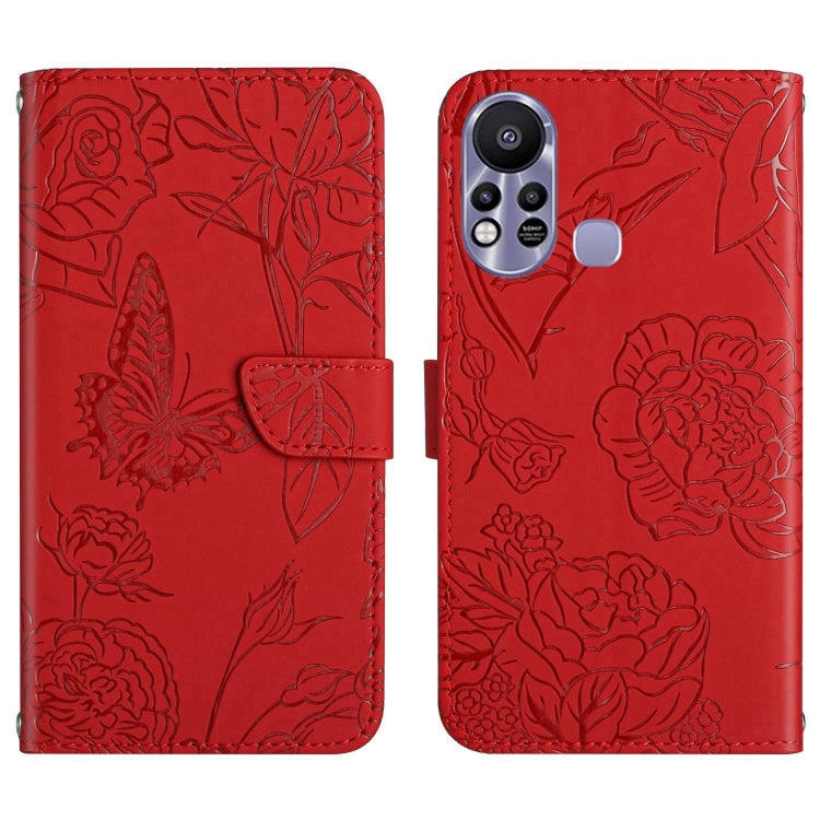 HT03 Skin Feel Butterfly Embossed Flip Leather Phone Case, For Infinix Hot 10, For Infinix Hot 10i/Smart 5 Pro, For Infinix Hot 10s/10T, For Infinix Hot 11, For Infinix Hot 11s, For Infinix Hot 12, For Infinix Hot 12 Play, For Infinix Hot 12i          ...
