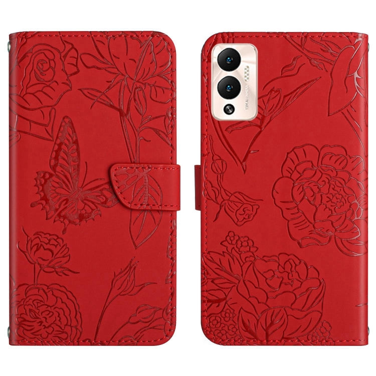 HT03 Skin Feel Butterfly Embossed Flip Leather Phone Case, For Infinix Hot 10, For Infinix Hot 10i/Smart 5 Pro, For Infinix Hot 10s/10T, For Infinix Hot 11, For Infinix Hot 11s, For Infinix Hot 12, For Infinix Hot 12 Play, For Infinix Hot 12i          ...