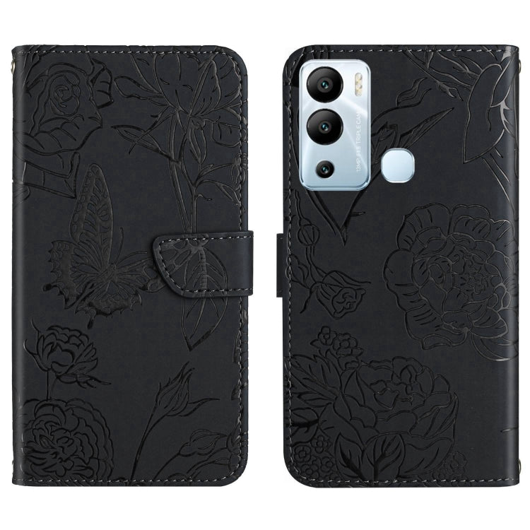 HT03 Skin Feel Butterfly Embossed Flip Leather Phone Case, For Infinix Hot 10, For Infinix Hot 10i/Smart 5 Pro, For Infinix Hot 10s/10T, For Infinix Hot 11, For Infinix Hot 11s, For Infinix Hot 12, For Infinix Hot 12 Play, For Infinix Hot 12i          ...