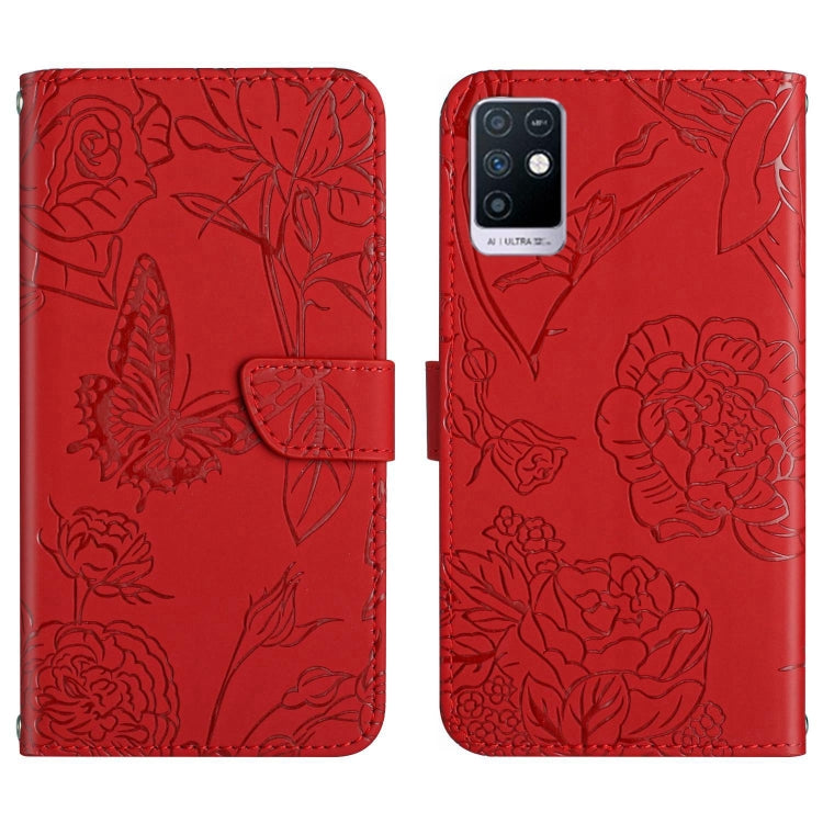 HT03 Skin Feel Butterfly Embossed Flip Leather Phone Case, For Infinix Hot 10, For Infinix Hot 10i/Smart 5 Pro, For Infinix Hot 10s/10T, For Infinix Hot 11, For Infinix Hot 11s, For Infinix Hot 12, For Infinix Hot 12 Play, For Infinix Hot 12i          ...