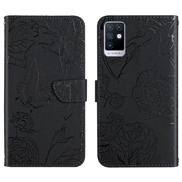 HT03 Skin Feel Butterfly Embossed Flip Leather Phone Case, For Infinix Hot 10, For Infinix Hot 10i/Smart 5 Pro, For Infinix Hot 10s/10T, For Infinix Hot 11, For Infinix Hot 11s, For Infinix Hot 12, For Infinix Hot 12 Play, For Infinix Hot 12i          ...