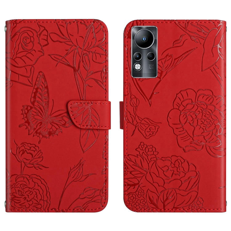 HT03 Skin Feel Butterfly Embossed Flip Leather Phone Case, For Infinix Note 10 Pro, For Infinix Note 11, For Infinix Note 11 Pro, For Infinix Note 12 G96, For Infinix Hot 11s NFC, For Infinix Smart 6