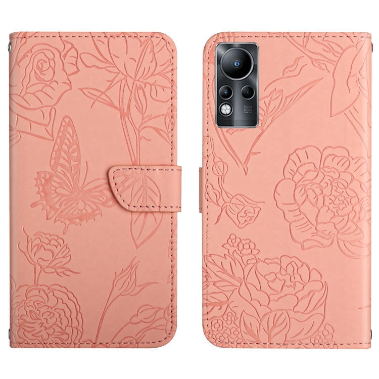 HT03 Skin Feel Butterfly Embossed Flip Leather Phone Case, For Infinix Note 10 Pro, For Infinix Note 11, For Infinix Note 11 Pro, For Infinix Note 12 G96, For Infinix Hot 11s NFC, For Infinix Smart 6