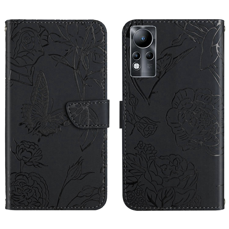 HT03 Skin Feel Butterfly Embossed Flip Leather Phone Case, For Infinix Note 10 Pro, For Infinix Note 11, For Infinix Note 11 Pro, For Infinix Note 12 G96, For Infinix Hot 11s NFC, For Infinix Smart 6