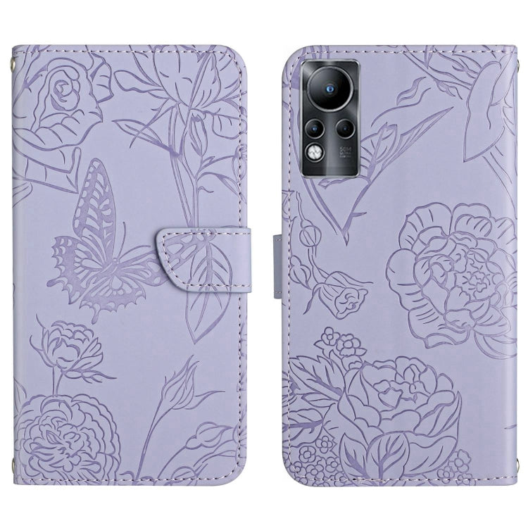 HT03 Skin Feel Butterfly Embossed Flip Leather Phone Case, For Infinix Note 10 Pro, For Infinix Note 11, For Infinix Note 11 Pro, For Infinix Note 12 G96, For Infinix Hot 11s NFC, For Infinix Smart 6