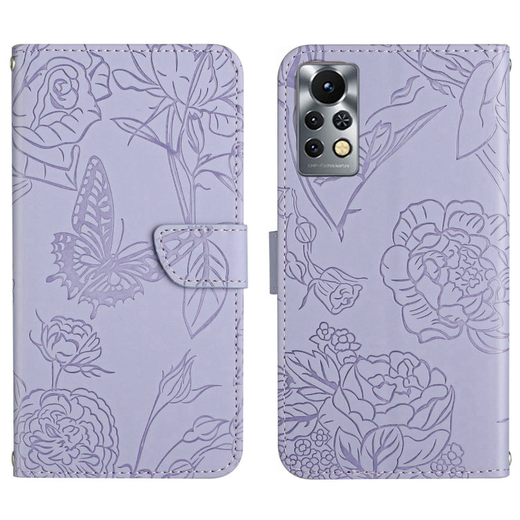 HT03 Skin Feel Butterfly Embossed Flip Leather Phone Case, For Infinix Note 10 Pro, For Infinix Note 11, For Infinix Note 11 Pro, For Infinix Note 12 G96, For Infinix Hot 11s NFC, For Infinix Smart 6