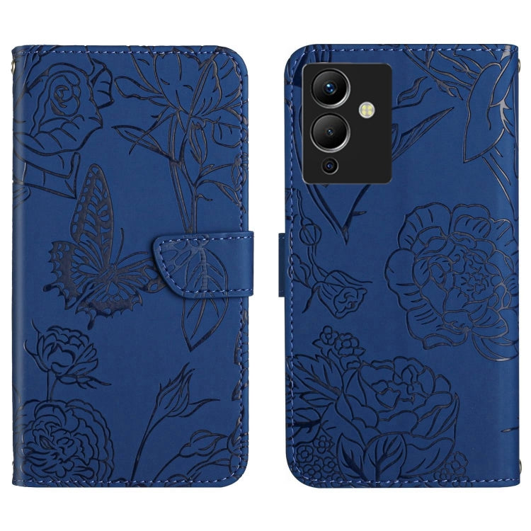 HT03 Skin Feel Butterfly Embossed Flip Leather Phone Case, For Infinix Note 10 Pro, For Infinix Note 11, For Infinix Note 11 Pro, For Infinix Note 12 G96, For Infinix Hot 11s NFC, For Infinix Smart 6