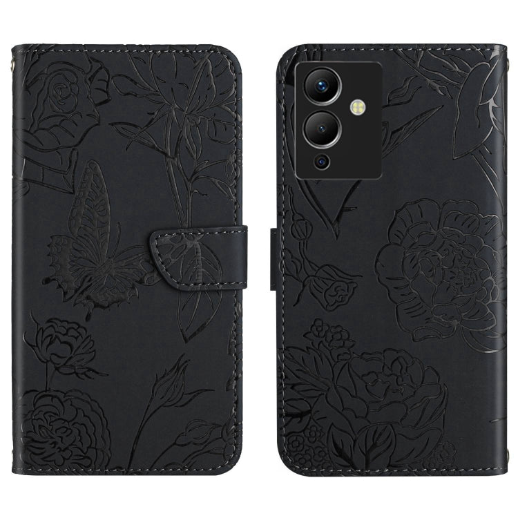 HT03 Skin Feel Butterfly Embossed Flip Leather Phone Case, For Infinix Note 10 Pro, For Infinix Note 11, For Infinix Note 11 Pro, For Infinix Note 12 G96, For Infinix Hot 11s NFC, For Infinix Smart 6