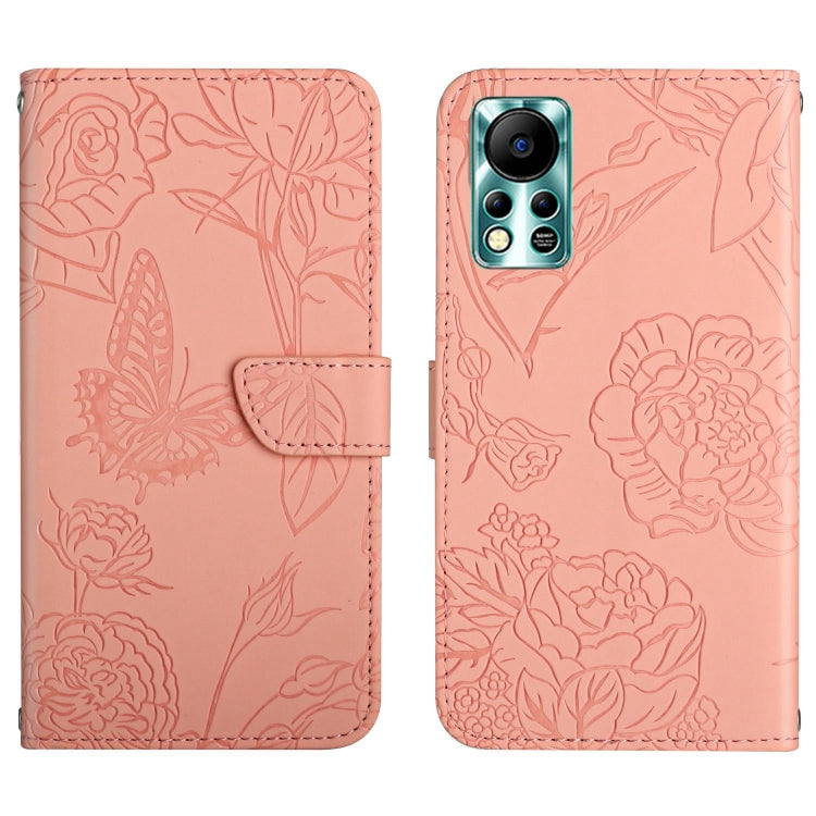 HT03 Skin Feel Butterfly Embossed Flip Leather Phone Case, For Infinix Note 10 Pro, For Infinix Note 11, For Infinix Note 11 Pro, For Infinix Note 12 G96, For Infinix Hot 11s NFC, For Infinix Smart 6