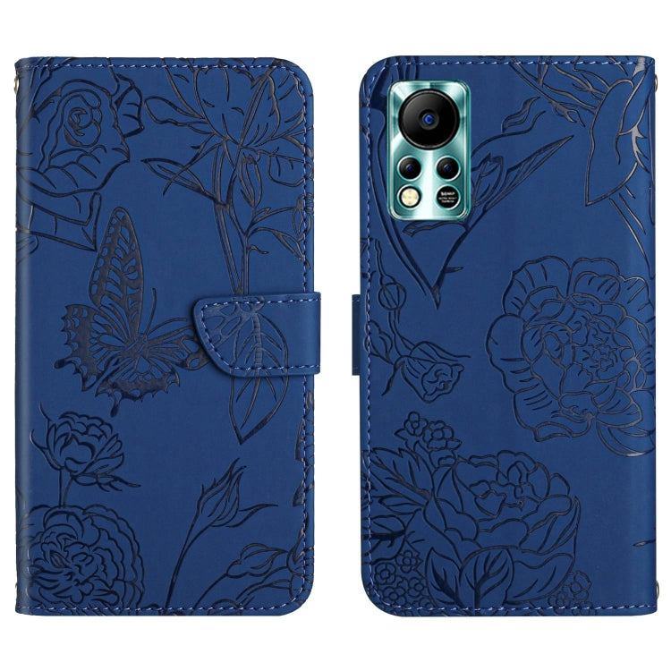 HT03 Skin Feel Butterfly Embossed Flip Leather Phone Case, For Infinix Note 10 Pro, For Infinix Note 11, For Infinix Note 11 Pro, For Infinix Note 12 G96, For Infinix Hot 11s NFC, For Infinix Smart 6