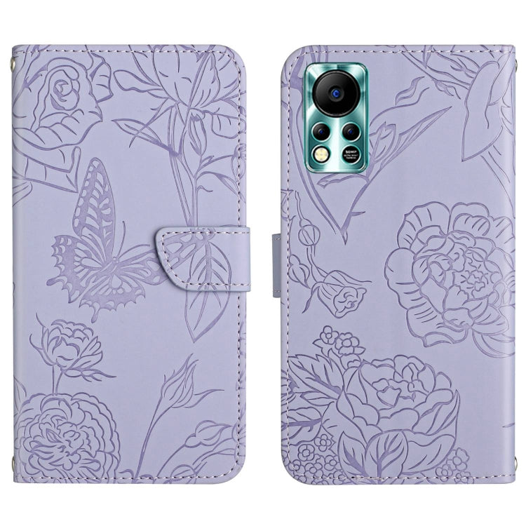 HT03 Skin Feel Butterfly Embossed Flip Leather Phone Case, For Infinix Note 10 Pro, For Infinix Note 11, For Infinix Note 11 Pro, For Infinix Note 12 G96, For Infinix Hot 11s NFC, For Infinix Smart 6