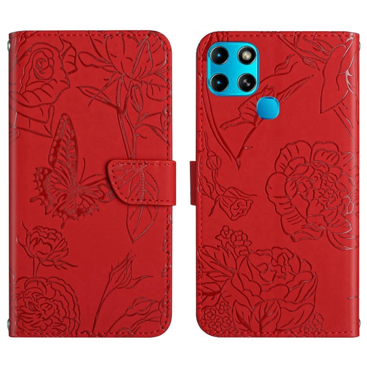 HT03 Skin Feel Butterfly Embossed Flip Leather Phone Case, For Infinix Note 10 Pro, For Infinix Note 11, For Infinix Note 11 Pro, For Infinix Note 12 G96, For Infinix Hot 11s NFC, For Infinix Smart 6