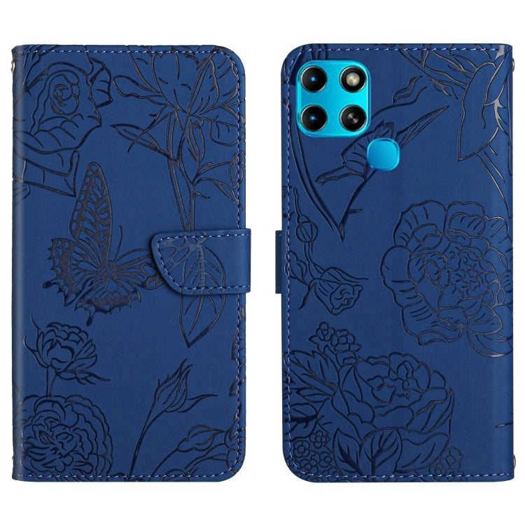 HT03 Skin Feel Butterfly Embossed Flip Leather Phone Case, For Infinix Note 10 Pro, For Infinix Note 11, For Infinix Note 11 Pro, For Infinix Note 12 G96, For Infinix Hot 11s NFC, For Infinix Smart 6