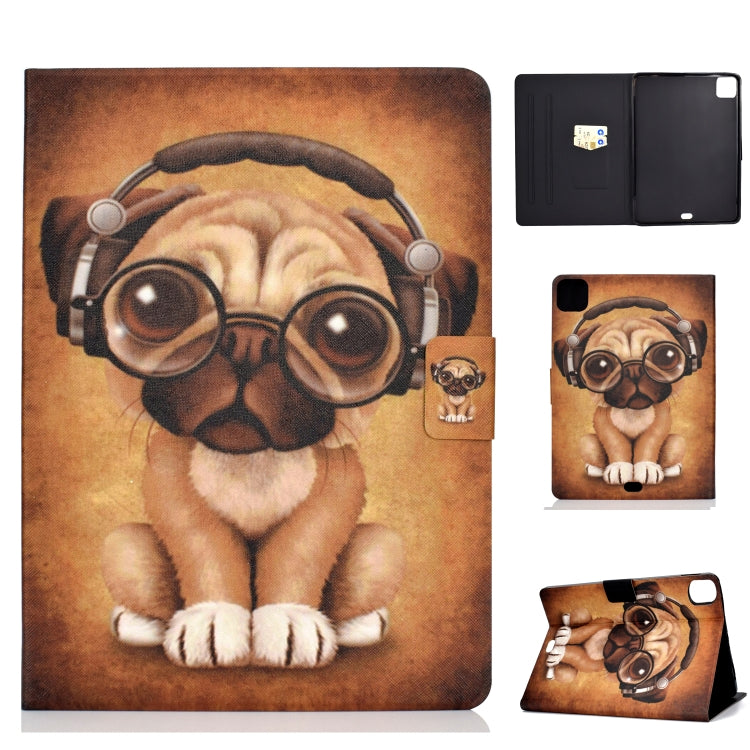 Voltage TPU Left and Right Open Flat Leather Case with Sleep Function & Card Buckle Anti-skid Strip, For iPad Pro 11 2020