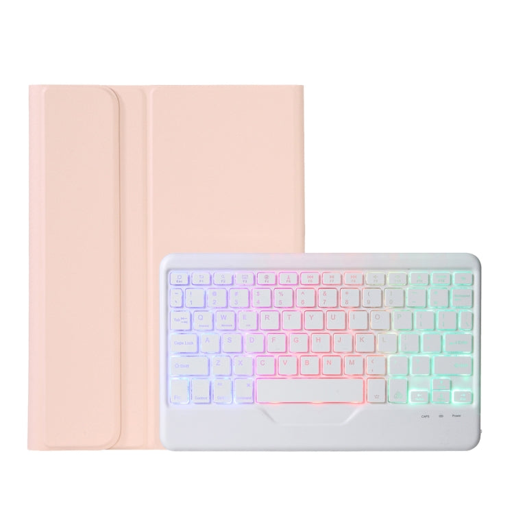 OP12-BS Lambskin Texture Ultra-thin Bluetooth Keyboard Leather Case with Backlight, OP12-BS
