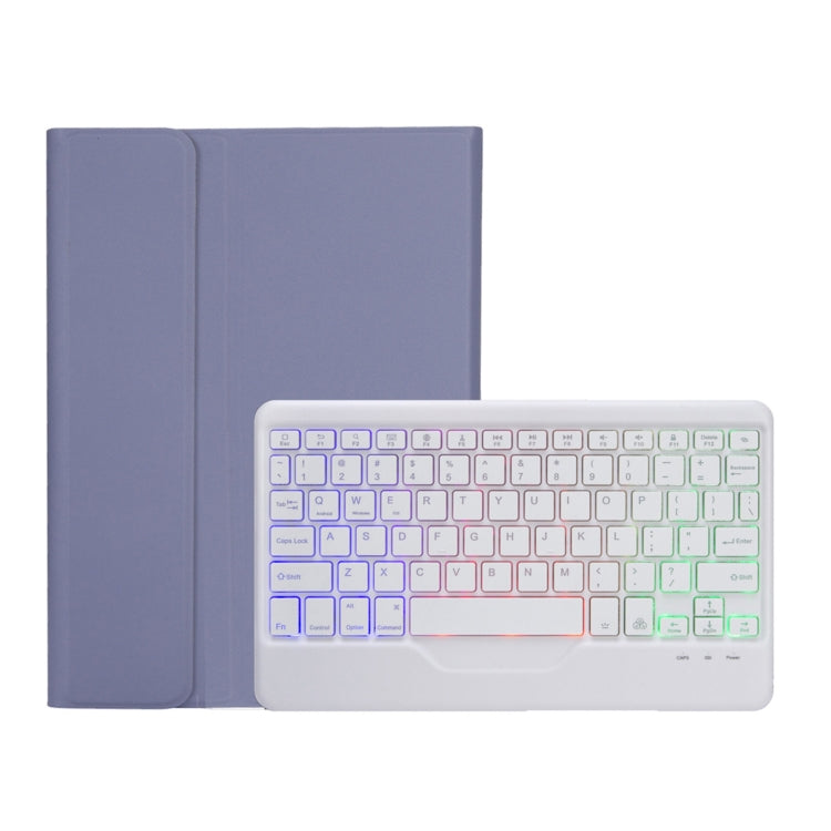 OP12-BS Lambskin Texture Ultra-thin Bluetooth Keyboard Leather Case with Backlight, OP12-BS