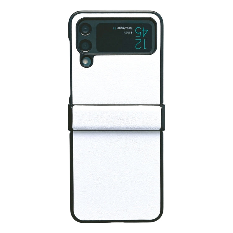 Two-color Litchi Texture PU Phone Case, For Samsung Galaxy Z Flip4 5G
