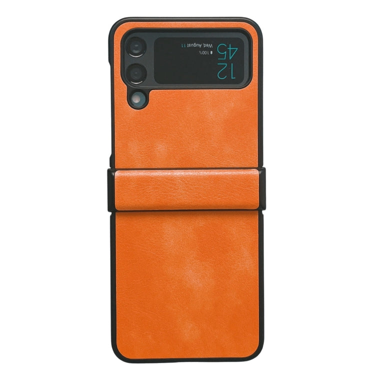 Two-color Litchi Texture PU Phone Case, For Samsung Galaxy Z Flip4 5G