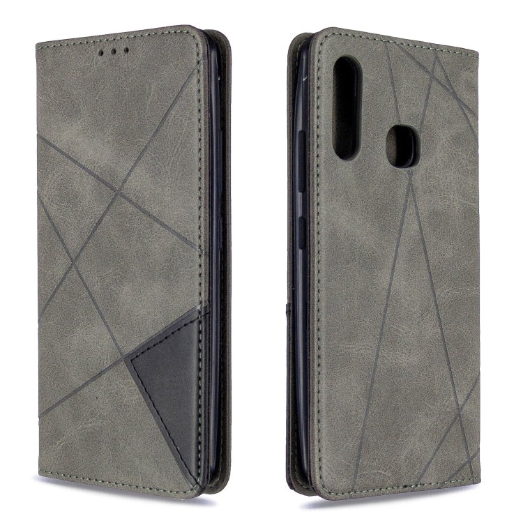Rhombus Texture Horizontal Flip Magnetic Leather Case with Holder & Card Slots & Wallet, For Samsung Galaxy A41, For Samsung Galaxy A70e, For Galaxy A41, For Galaxy A70e
