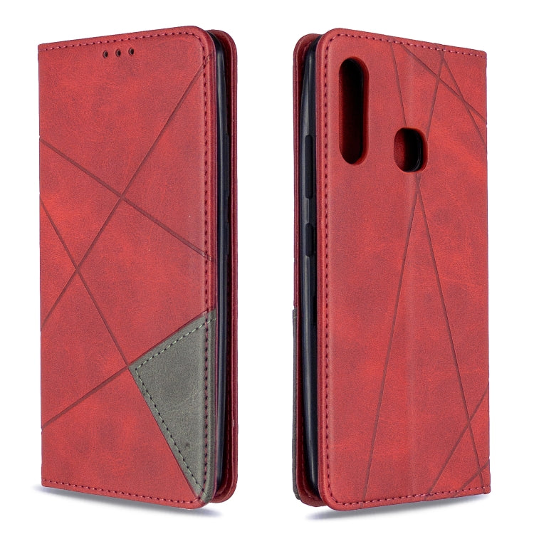 Rhombus Texture Horizontal Flip Magnetic Leather Case with Holder & Card Slots & Wallet, For Samsung Galaxy A41, For Samsung Galaxy A70e, For Galaxy A41, For Galaxy A70e