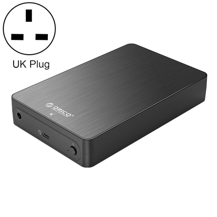 ORICO HM35C3 3.5 inch USB3.1 Gen1 Type-C Hard Drive Enclosure, EU Plug, US Plug, UK Plug, AU Plug