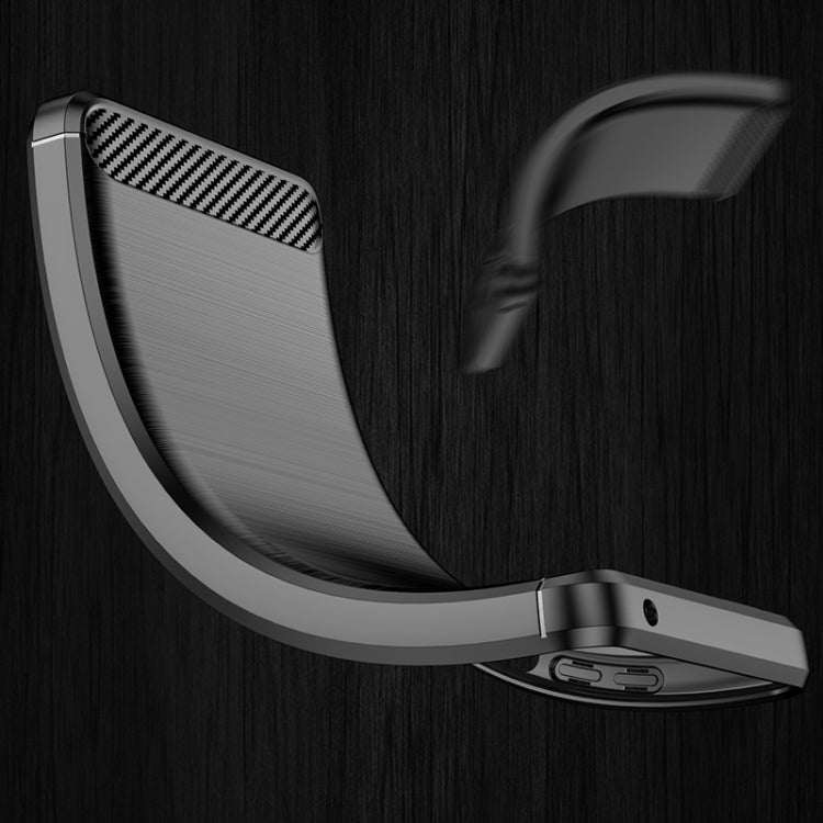 Brushed Texture Carbon Fiber TPU Case, For Xiaomi Redmi 10 2022