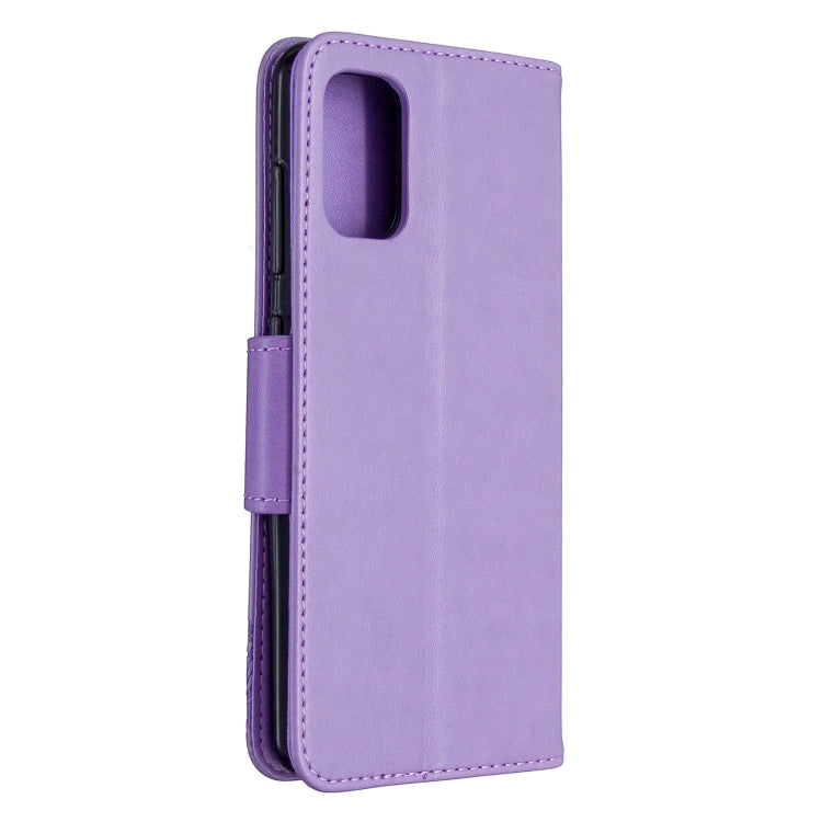 Two Butterflies Embossing Pattern Horizontal Flip Leather Case with Holder & Card Slot & Wallet & Lanyard, For Galaxy A41, For Galaxy A70e