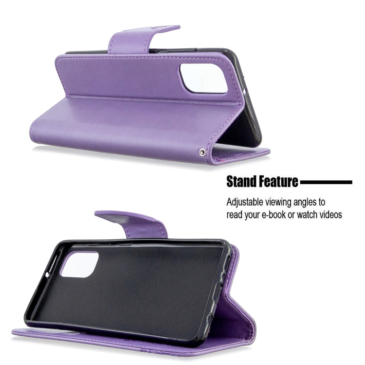 Two Butterflies Embossing Pattern Horizontal Flip Leather Case with Holder & Card Slot & Wallet & Lanyard, For Galaxy A41, For Galaxy A70e