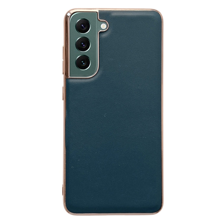 Genuine Leather Xiaoya Series Nano Electroplating Phone Case, For Samsung Galaxy S21 5G, For Samsung Galaxy S21 FE 5G, For Samsung Galaxy S21+ 5G, For Samsung Galaxy S22 5G, For Samsung Galaxy S22+ 5G