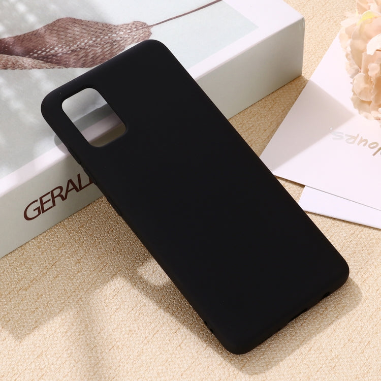 Solid Color Liquid Silicone Anti-fall Full Coverage Mobile Phone Protective Case, For Galaxy A41