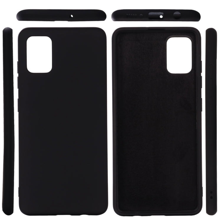 Solid Color Liquid Silicone Anti-fall Full Coverage Mobile Phone Protective Case, For Galaxy A41