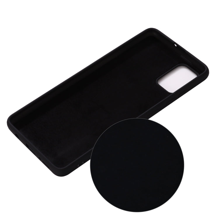 Solid Color Liquid Silicone Anti-fall Full Coverage Mobile Phone Protective Case, For Galaxy A41