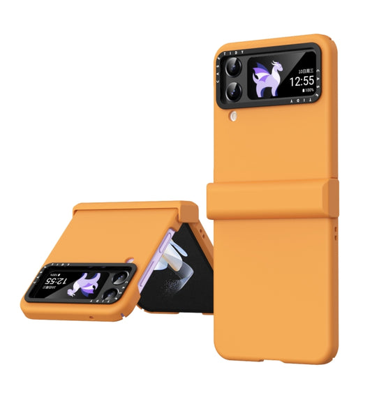 Skin Feel Macaron Three-piece Set Phone Case, For Samsung Galaxy Z Flip4