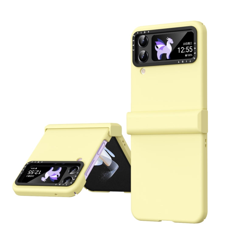 Skin Feel Macaron Three-piece Set Phone Case, For Samsung Galaxy Z Flip4