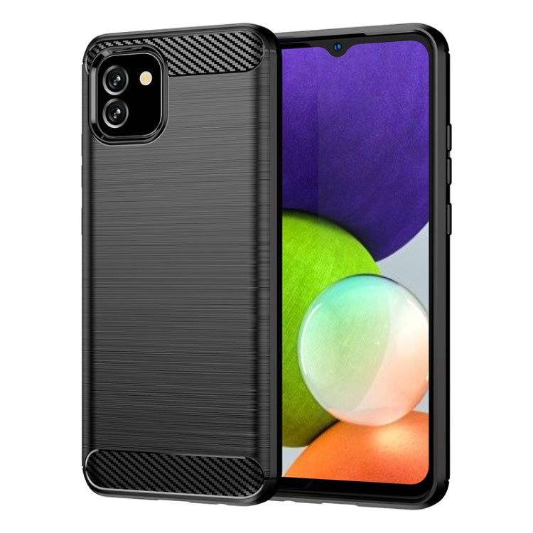 Brushed Texture Carbon Fiber TPU Phone Case, For Samsung Galaxy Quantum 2, For Samsung Galaxy A82, For Samsung Galaxy A22, For Samsung Galaxy F22, For Samsung Galaxy M22 / M32, For Samsung Galaxy A13 4G, For Samsung Galaxy S22+                         ...