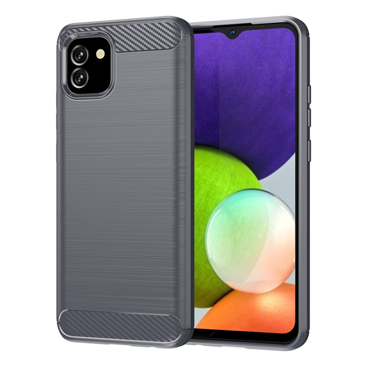 Brushed Texture Carbon Fiber TPU Phone Case, For Samsung Galaxy Quantum 2, For Samsung Galaxy A82, For Samsung Galaxy A22, For Samsung Galaxy F22, For Samsung Galaxy M22 / M32, For Samsung Galaxy A13 4G, For Samsung Galaxy S22+                         ...