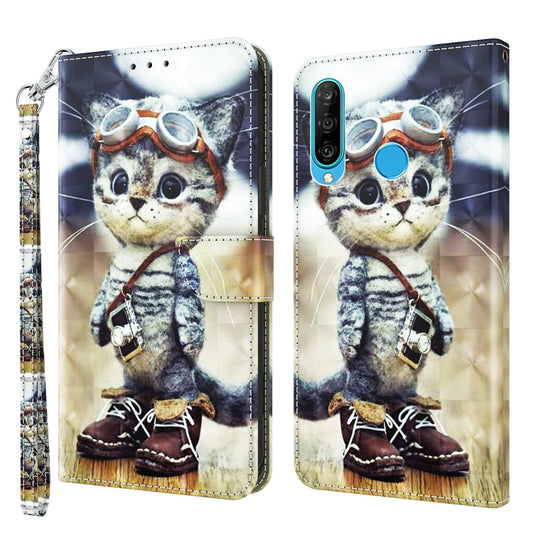 3D Painted Leather Phone Case, For Huawei P30 Lite / nova 4e, For Huawei Y6 2019 / Y6 Pro 2019, For Honor 20 Lite / 20i / 10i / 10 Lite, For Nokia G11 / G21, For Nokia G20 / G10 / 6.3