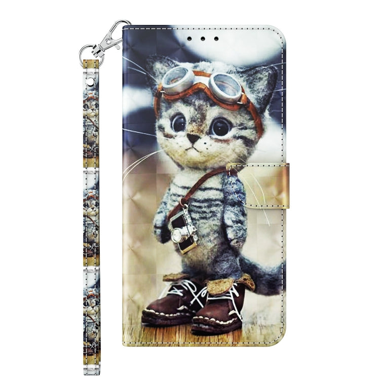 3D Painted Leather Phone Case, For Huawei P30 Lite / nova 4e, For Huawei Y6 2019 / Y6 Pro 2019, For Honor 20 Lite / 20i / 10i / 10 Lite, For Nokia G11 / G21, For Nokia G20 / G10 / 6.3