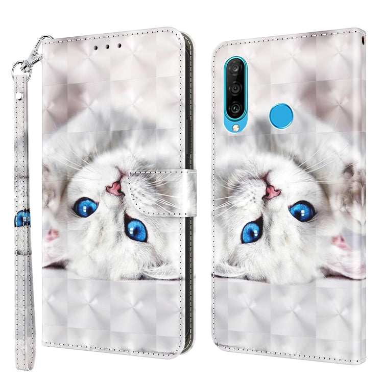 3D Painted Leather Phone Case, For Huawei P30 Lite / nova 4e, For Huawei Y6 2019 / Y6 Pro 2019, For Honor 20 Lite / 20i / 10i / 10 Lite, For Nokia G11 / G21, For Nokia G20 / G10 / 6.3