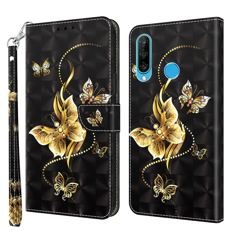 3D Painted Leather Phone Case, For Huawei P30 Lite / nova 4e, For Huawei Y6 2019 / Y6 Pro 2019, For Honor 20 Lite / 20i / 10i / 10 Lite, For Nokia G11 / G21, For Nokia G20 / G10 / 6.3